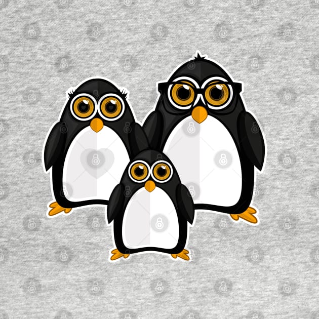 Penguin Family by adamzworld